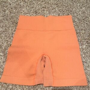 Ribbed biker shorts